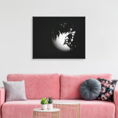 Durch das Mondlicht Leinwanddruck (Insitu (Wohnzimmer))