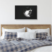 Durch das Mondlicht Leinwanddruck (Insitu (Schlafzimmer))