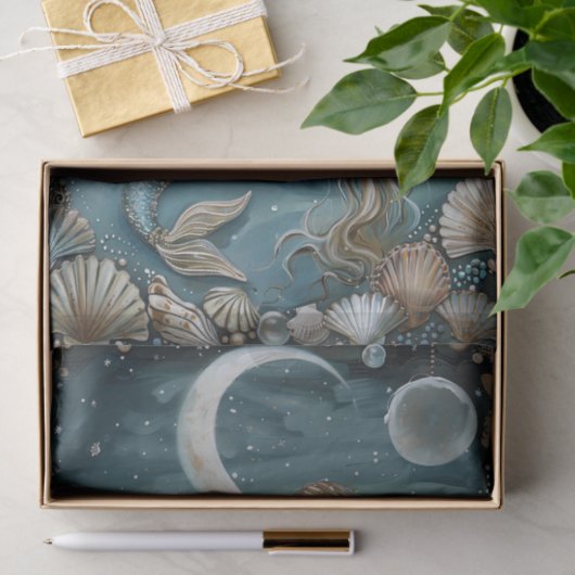 DURCH DAS MOONLIGHT-DECOUPAGE-GEWEBEPAPIER VERBREI SEIDENPAPIER (Geschenk)