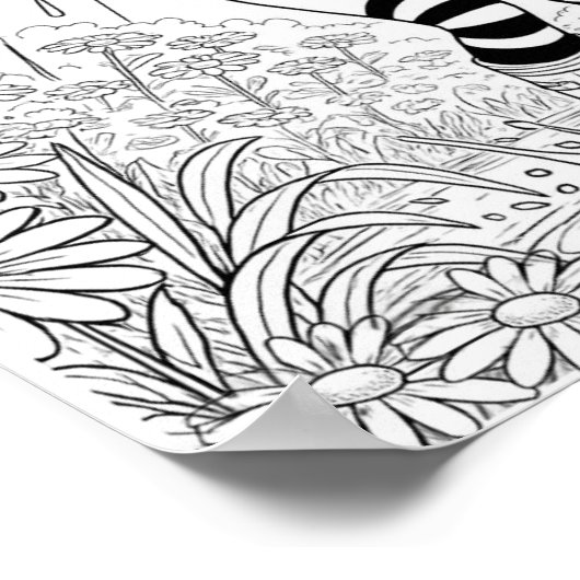 Durch das Puddle Coloring Poster (Ecke)