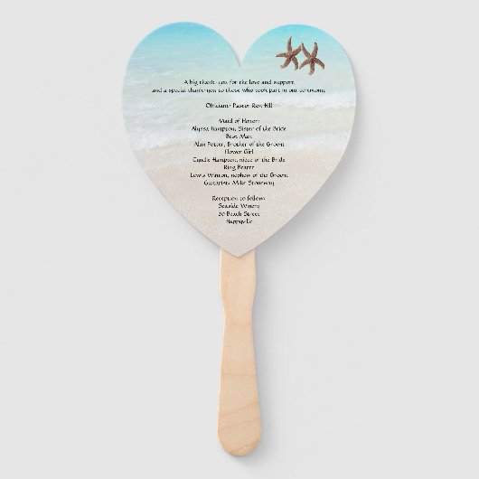 Durch das Seec$herz-förmige Hochzeits-Fan-Programm Fächer (Rückseite)