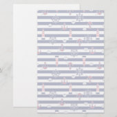 Durch das Seemuster Briefpapier (Vorne/Hinten)