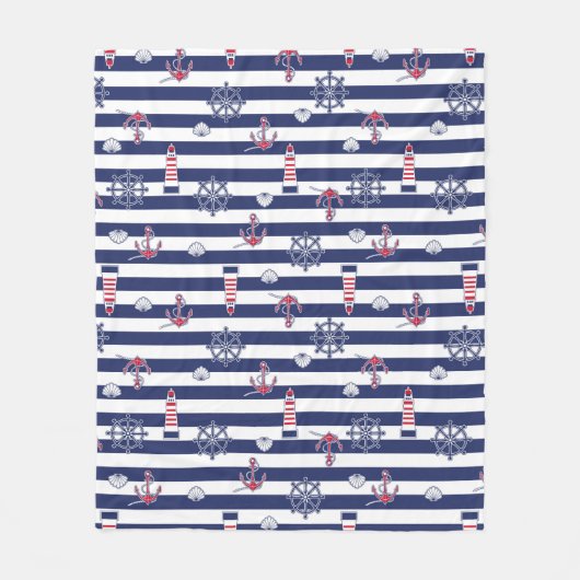 Durch das Seemuster Fleecedecke (Vorderseite)