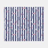 Durch das Seemuster Fleecedecke (Vorderseite (Horizontal))