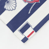 Durch das Seemuster Fleecedecke (Ecke)