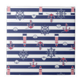 Durch das Seemuster Fliese (Vorderseite)