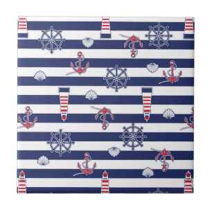 Durch das Seemuster Fliese