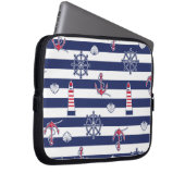 Durch das Seemuster Laptopschutzhülle (Vorne Rechts)