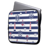 Durch das Seemuster Laptopschutzhülle (Vorderseite Links)