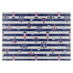 Durch das Seemuster Schneidebrett