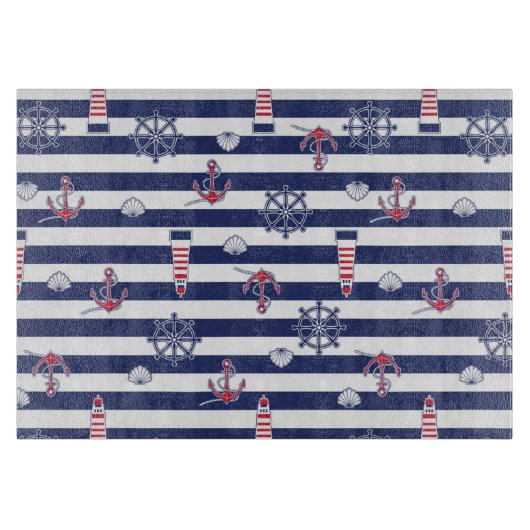 Durch das Seemuster Schneidebrett (Vorderseite)