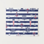 Durch das Seemuster Wandteppich (Vorderseite (Horizontal))