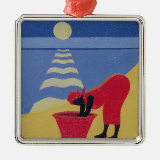 Durch das Seeufer 1998 Silbernes Ornament (Vorne)