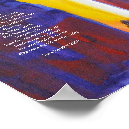 Durch das Tal Poster (Ecke)