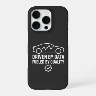 Durch Daten getrieben, von Qualität befeuert, Auto iPhone 16 Pro Hülle