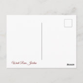 Durch den Canyon Postkarte (Rückseite)