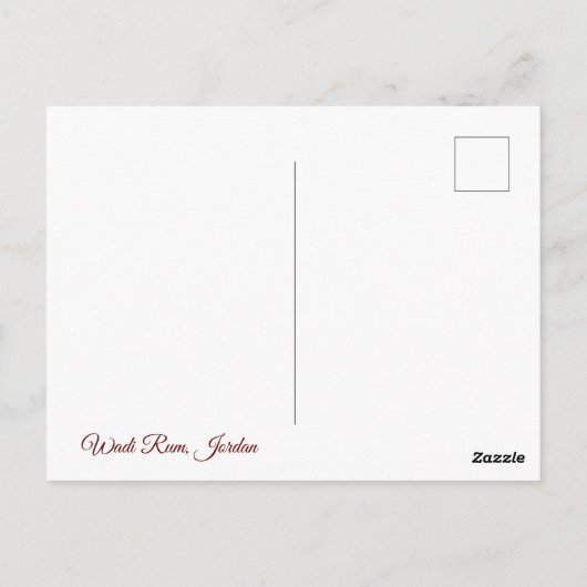 Durch den Canyon Postkarte (Rückseite)