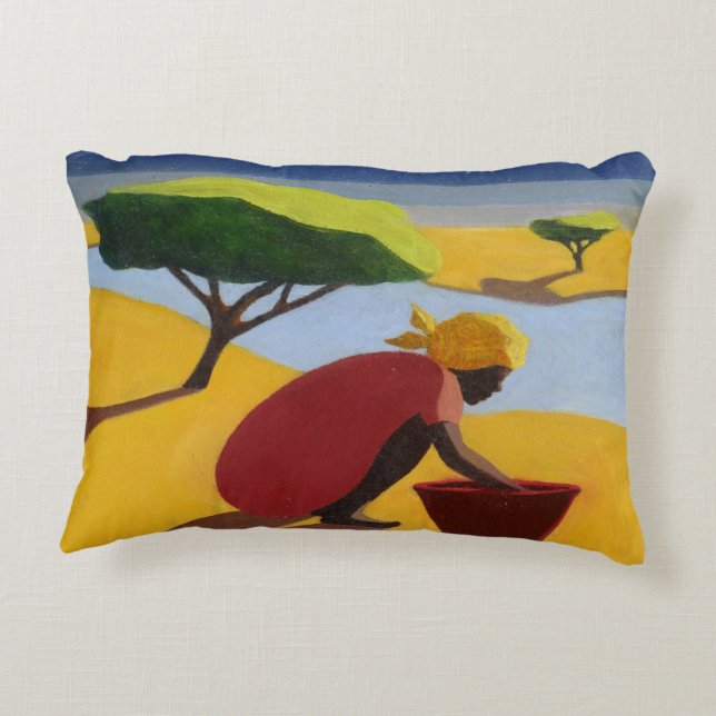 Durch den Fluss 2007 Zierkissen (Rückseite)