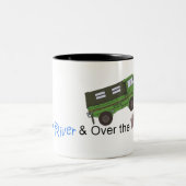 Durch den Fluss und über dem Holz - Pinzgauer Zweifarbige Tasse (Mittel)