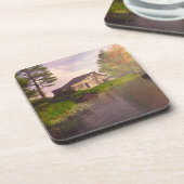 Durch den Flussufer Getränkeuntersetzer (Linke Seite)