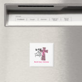 Durch den Glaube Brustkrebs Bewusstsein Christlich Magnet (In Situ (Geschirrspüler))