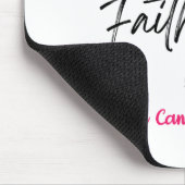 Durch den Glaube Brustkrebs Bewusstsein Christlich Mousepad (Ecke)