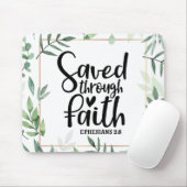 Durch den Glauben gerettet Mousepad (Mit Mouse)