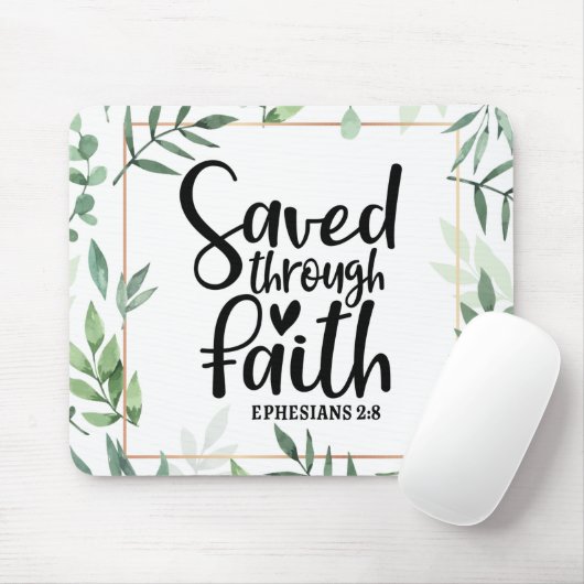 Durch den Glauben gerettet Mousepad (Mit Mouse)