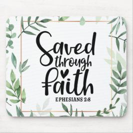 Durch den Glauben gerettet Mousepad