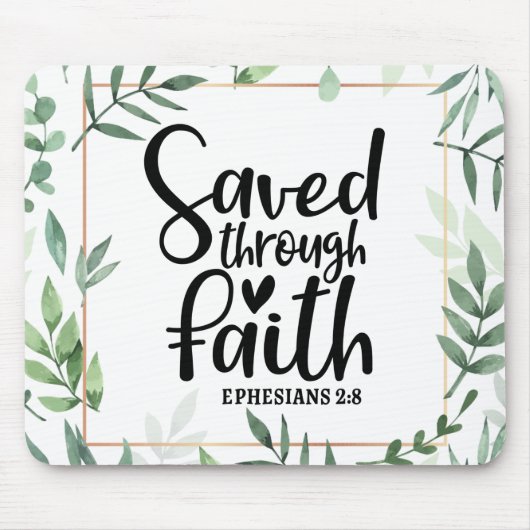 Durch den Glauben gerettet Mousepad (Vorne)