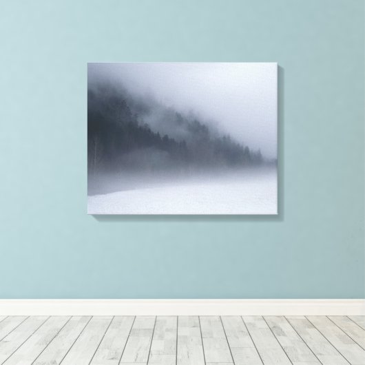 Durch den Nebel Leinwanddruck (Insitu (Holzboden))