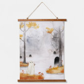 Durch den Nebel Wandteppich Mit Holzrahmen (Vorderseite)