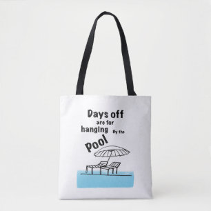 Durch den Pool hängend Tasche