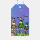 Durch den Regen Geschenkanhänger (Vorderseite)