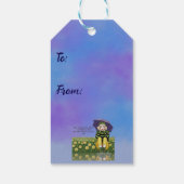 Durch den Regen Geschenkanhänger (Rückseite)