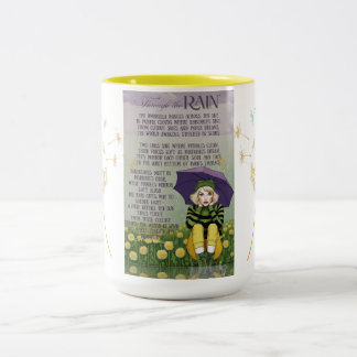 Durch den Regen (Getränke) Zweifarbige Tasse