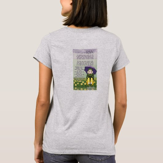 Durch den Regen T - Shirt (Rückseite)
