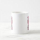 Durch den Ruhestand fliegen mit Flamingo Humor Kaffeetasse (Mittel)