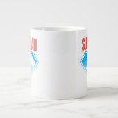 Durch den S-Schild Jumbo-Tasse (Vorderseite)