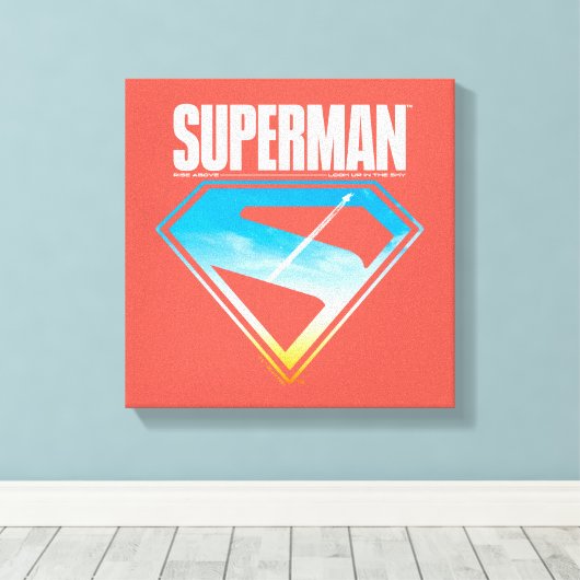 Durch den S-Schild Leinwanddruck (Insitu (Holzboden))