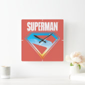 Durch den S-Schild Quadratische Wanduhr (Zuhause)