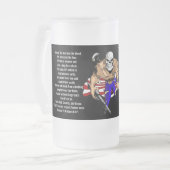 Durch den Schlamm und das Blut Mattglas Bierglas (Vorderseite Links)