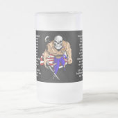 Durch den Schlamm und das Blut Mattglas Bierglas (Mittel)