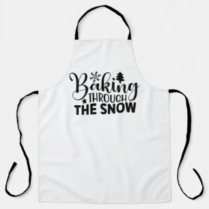 Durch den Schnee backen Schürze