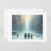durch den Schnee der Stadt, Postkarte (Vorne/Hinten)