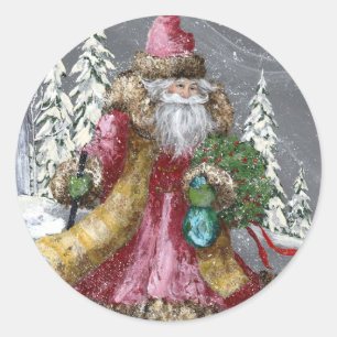 DURCH DEN SCHNEE RUNDER AUFKLEBER