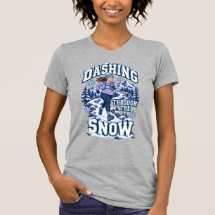 Durch den Schnee stürmen Winter Trail Running T-Shirt