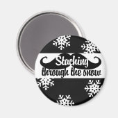 Durch den Schnee stürzen Magnet (Vorderseite/Rückseite)
