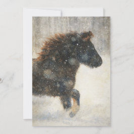 Durch den Schnee tanzen Feiertagskarte