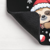 Durch den Schnee tapsen Lustiger Faultier Weihnach Mousepad (Ecke)